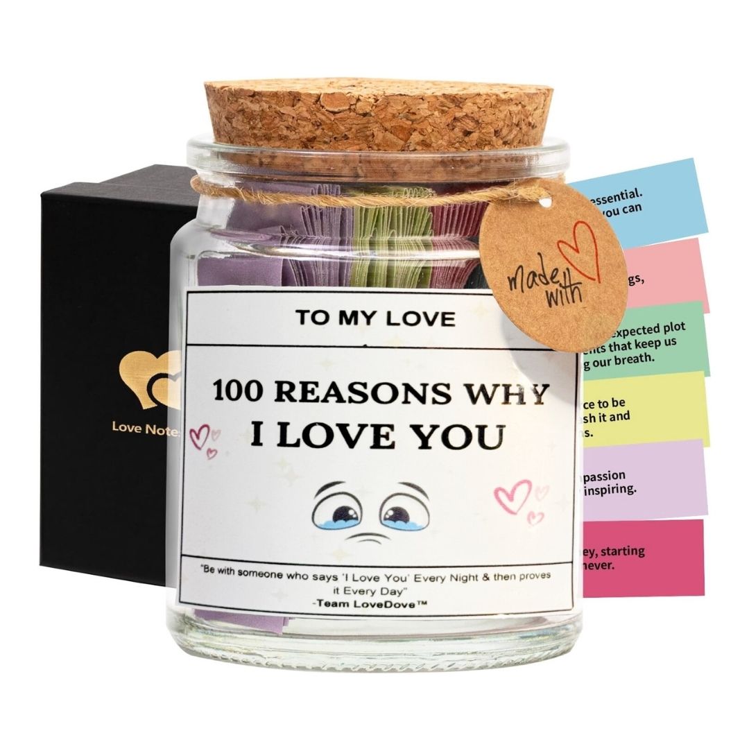 Color coded emotions love jar