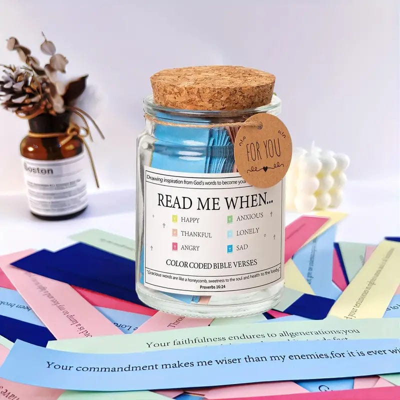 Handmade Bible Verses Jar - BUY 1 GET 1 FREE (Best Christian Gift)