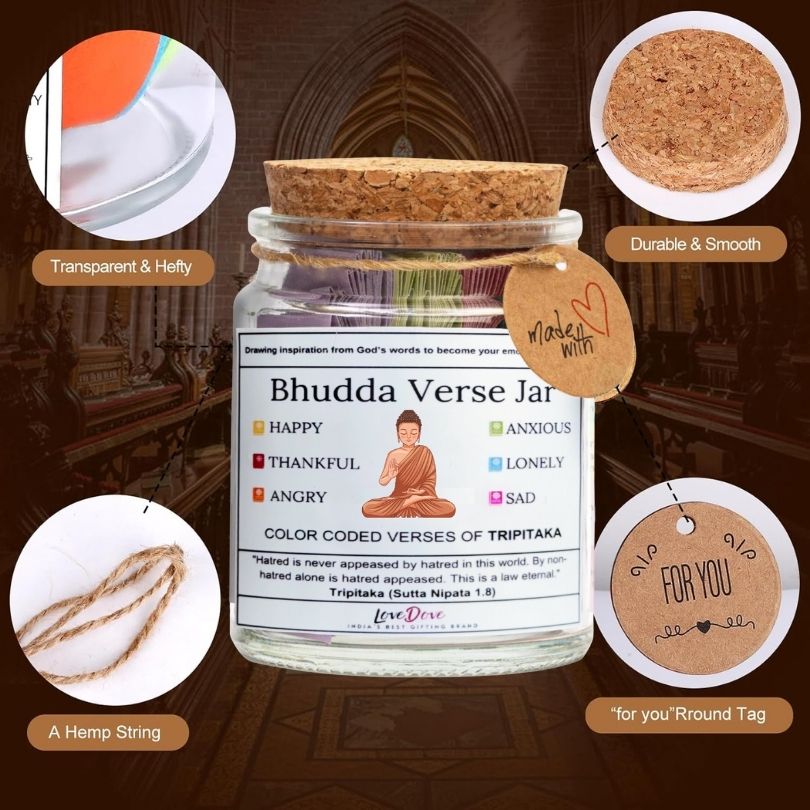Buddha Emotions Color Coded Verse Jar - The best buddhist gift