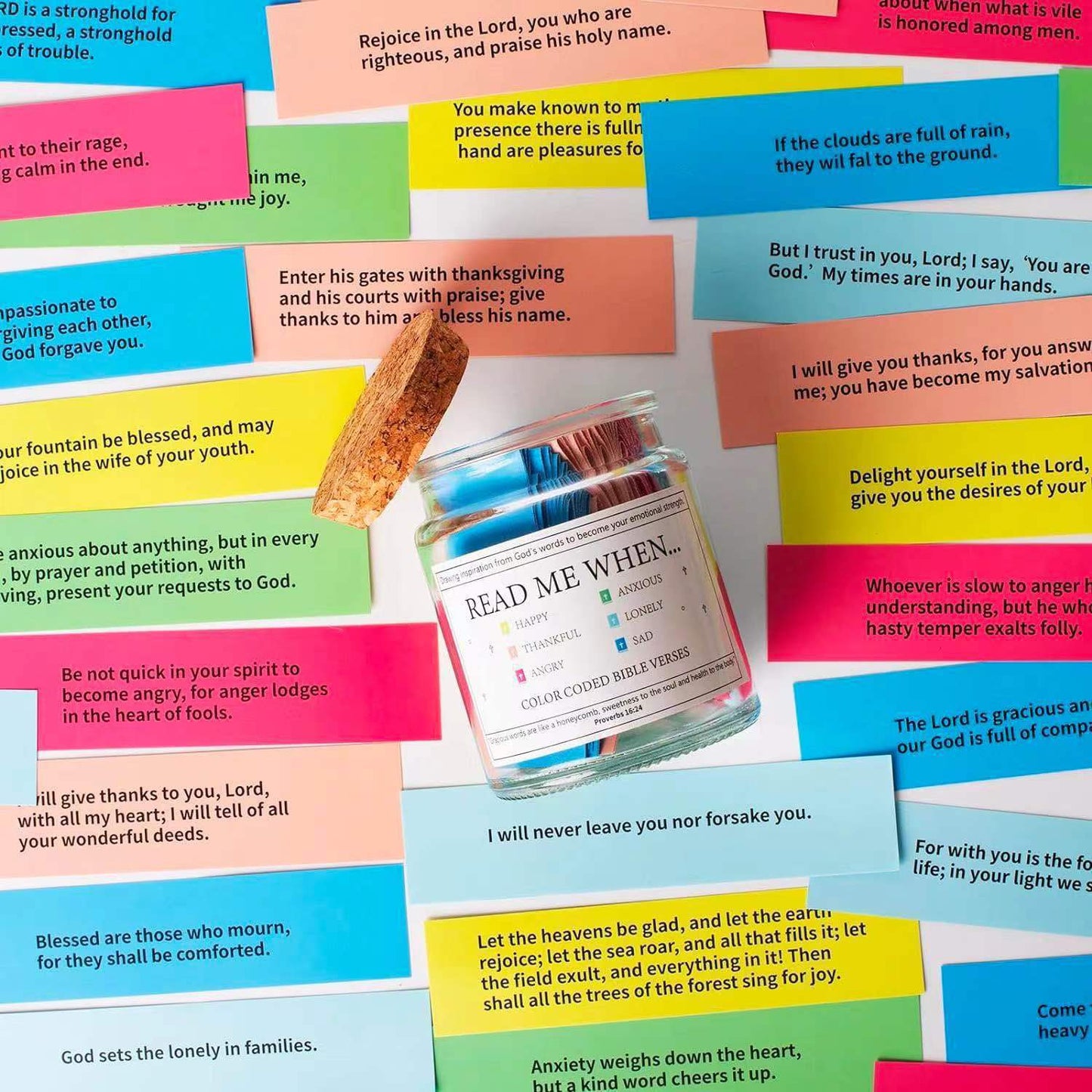 Handmade Bible Verses Jar - BUY 1 GET 1 FREE (Best Christian Gift)