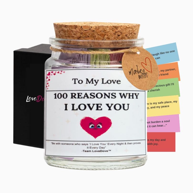 100 Reasons Why I Love You jar