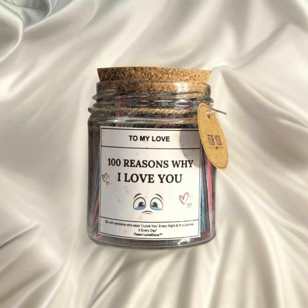 Color coded emotions love jar
