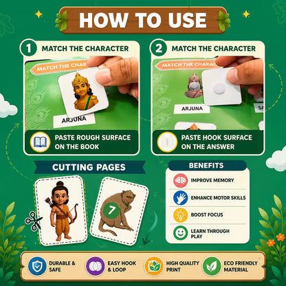 Ramayan & Mahabharat Activity Busy Books | Includes 10,000+ Epic Story & Activity Worksheets for Free!