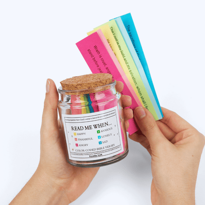 (GIFTING OFFER) Handmade 90 Day Bible Verses Jar (Free Christian Gift Box)