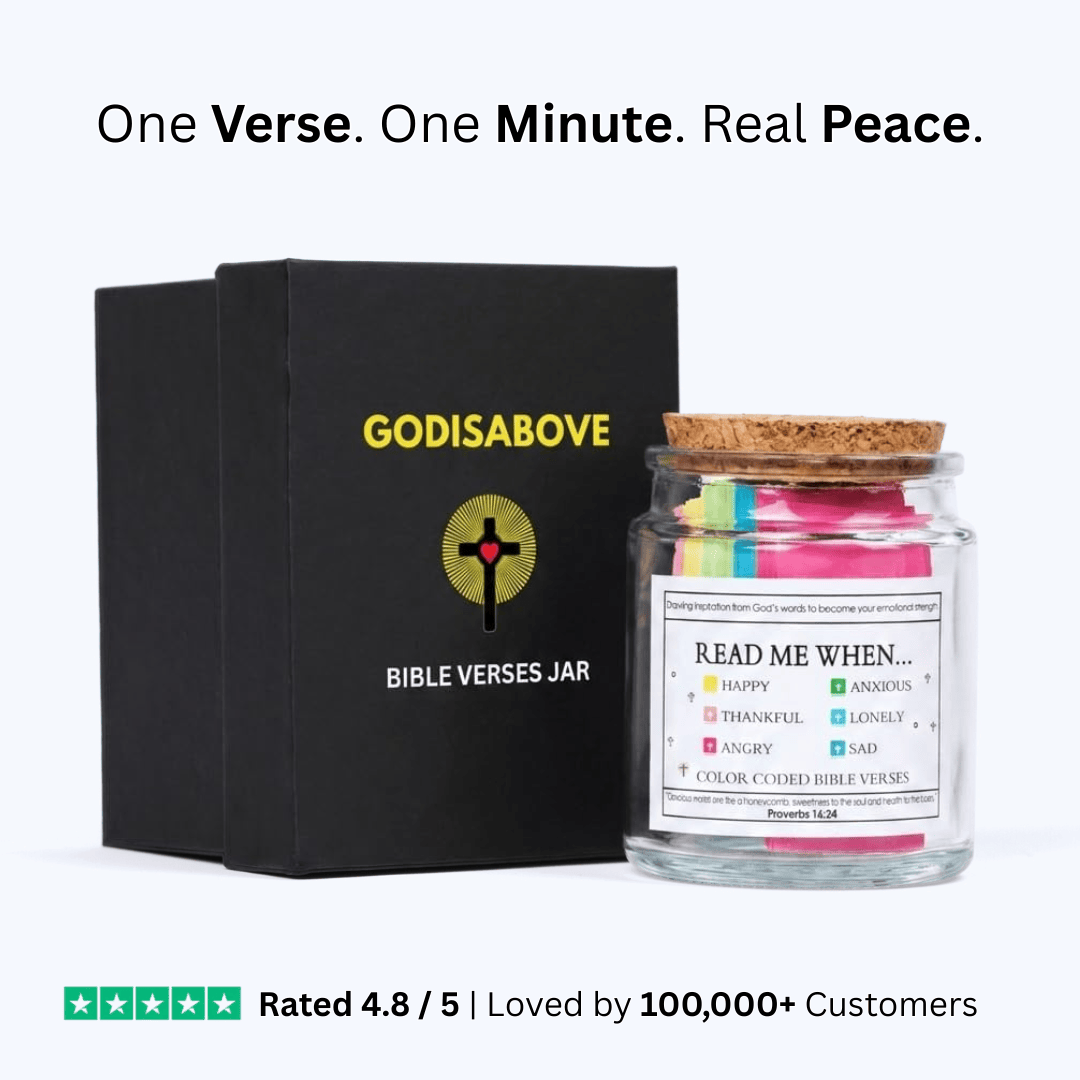(GIFTING OFFER) Handmade 90 Day Bible Verses Jar (Free Christian Gift Box)